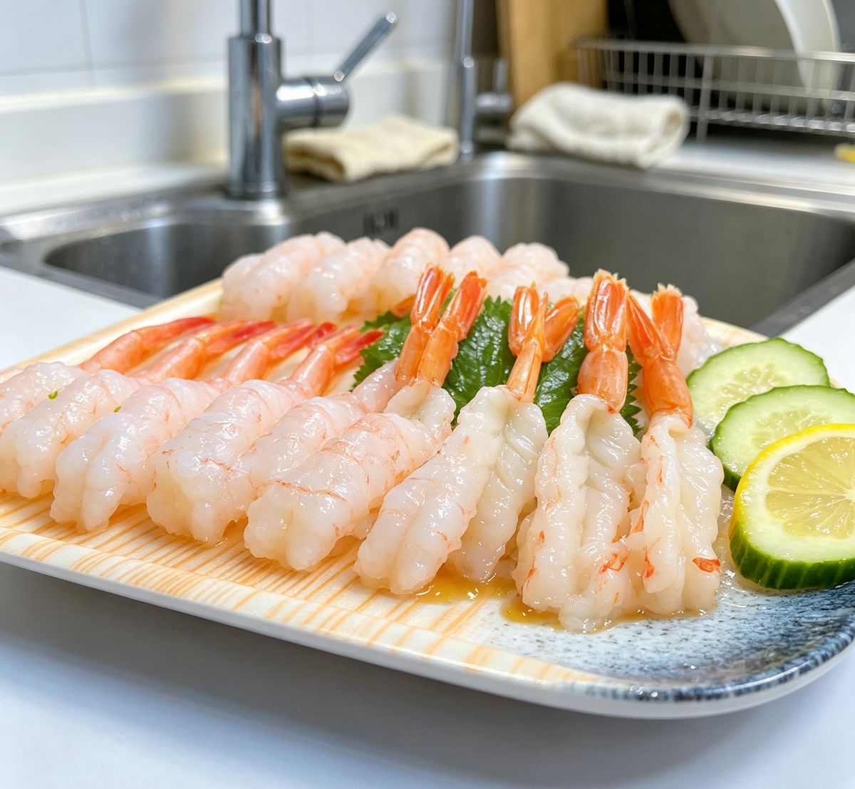 Delicate and Flavorful Shrimp Sushi - Freshness Captured